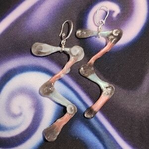 Imperfect Abstract Zig Zag Earrings